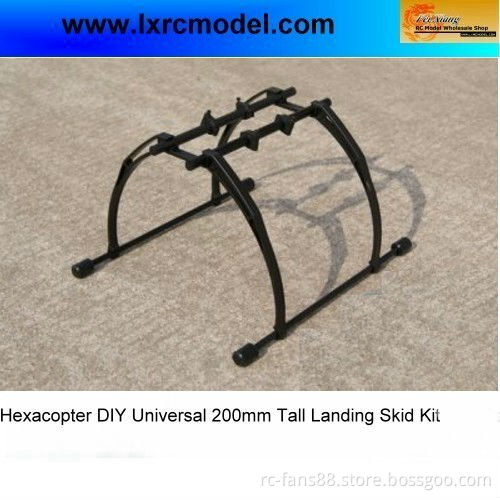 Quadcopter Hexacopter DIY Universal 200mm Tall Landing Skid Kit with Damping Rubber